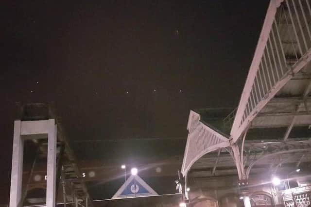 Back in 2018 a warehouse worker from Barnoldswick snapped these images which he believed to be 'compelling evidence' for the existence of extraterrestrials. Craig Megson, a life-long UFO enthusiast, came forward with footage that he believes shows a fleet of alien spacecraft flying over Fishergate Shopping Centre in Preston. You can read more here: http://bit.ly/3taM7Ru