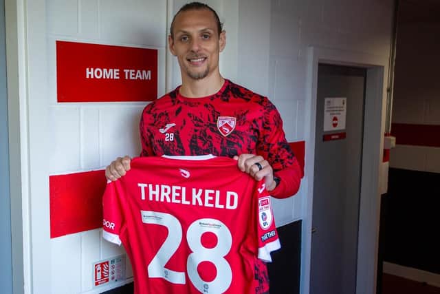 Oscar Threlkeld has signed a contract extension with Morecambe Picture: Morecambe FC