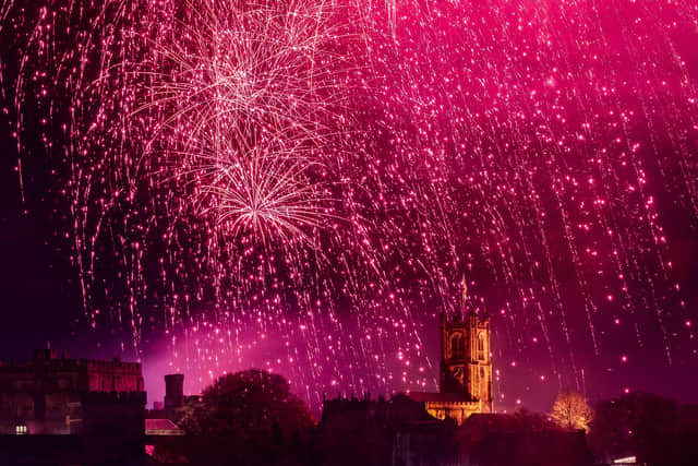 Lancaster's spectacular fireworks display takes place on November 5. Photo by Robin Zahler.