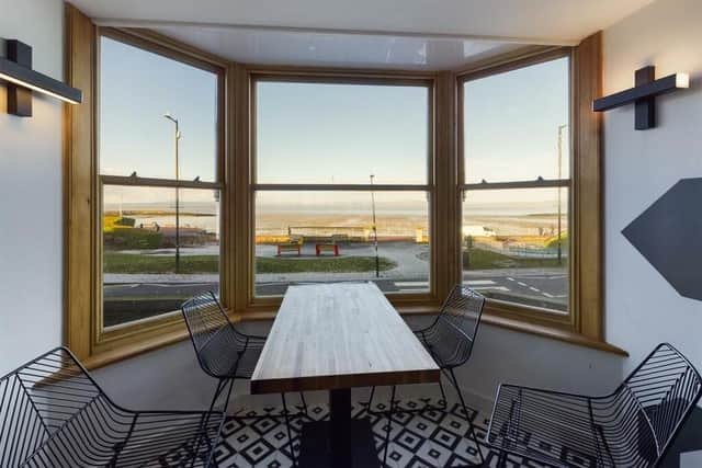 Looking out onto the bay from the first floor dining area. Picture courtesy of Fisher Wrathall Commercial, Lancaster.