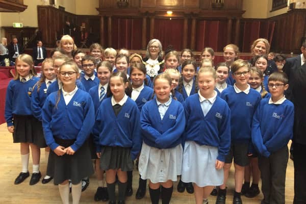 Caton St Paul's choir were asked to sing at the mayor making ceremony at Lancaster Town Hall. They are pictured with new mayor Coun Joyce Pritchard.