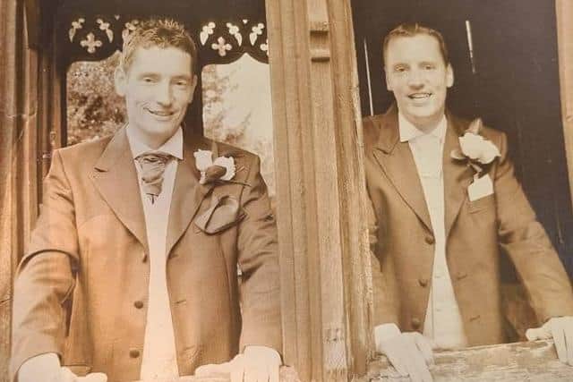 One year after the transplant, Mark was Peter’s best man at his wedding.