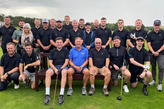 The team from Heysham Power Stations who took on the charity golf event.