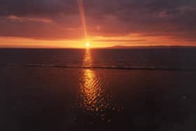 A beautiful sunset over Morecambe Bay, captured by reader Mrs A Sandbach of Heysham in 1999