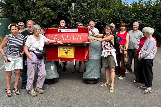 The Halton Mill team with Rajah.