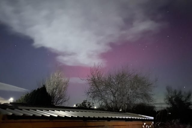 Amanda Holmes took this shot of the Northern Lights in Heysham on her iPhone.