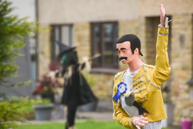It's A Kind of Magic with this Freddie Mercury themed scarecrow.