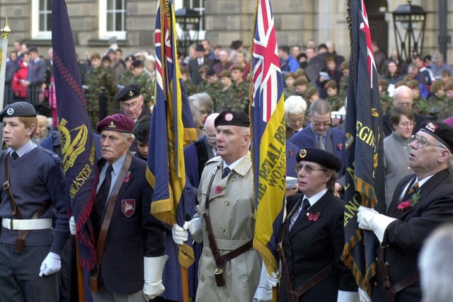 The Remembrance Service in Lancaster.
