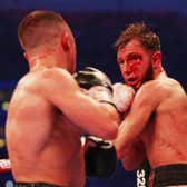 Isaac Lowe battled through a knockdown and bad cut at Wembley Stadium before defeat against Nick Ball