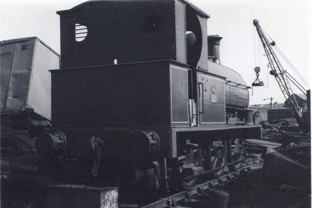 0-6-0ST 'Lindsay' Maudland Metals, Preston June 1970. Former Wigan Coal & Iron Co. locomotive bult in 1887. Was active at Steamtown Carnforth for several years.