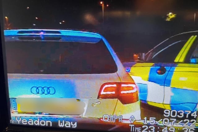 Police were alerted to this Audi after checks showed it had failed to stop twice for officers from another force.
The vehicle was followed covertly and was finally stopped in Yeadon Way, Blackpool.
Officers found the driver had no insurance and also failed a roadside drug test for cannabis.