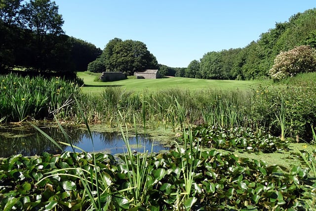 A view of one of the ponds and course beyond at Ashton Golf Centre. Picture courtesy of BidX1.