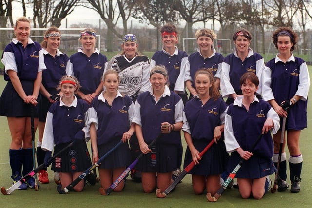 Lancashire Central Womens Hockey league - the Lytham Team. Back (from left to right) Carrie Bower, Hannah Hollinshead, Vicky Boomer, Nicky Baguley, Bernice Austin, Gill Harrison ,Anne Preston and Michelle Singleton. Front (from left to right) Kerry Hunt, Dani Baguley, Kelly Ferguson, Rebecca Ingham, Emma Winterbotham