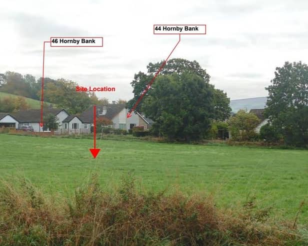 The site where the homes would be built.