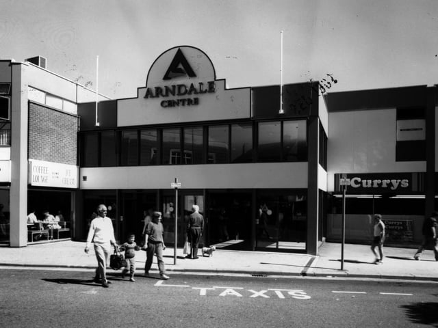 An old picture of the Arndale Centre, Morecambe.