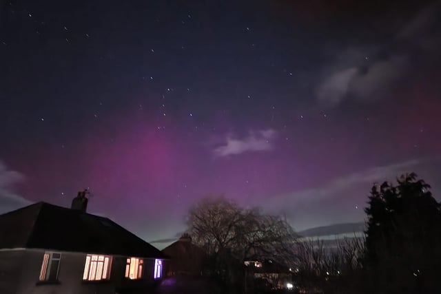 Kirsty Clark shared this image of the Northern Lights she took at her home in Heysham.