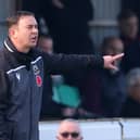 Morecambe manager Derek Adams  (Photo by James Chance/Getty Images)