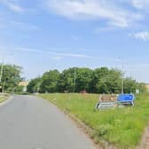 The Hampson Green roundabout on the A6, from where the new link road will now be accessed (image: Google)
