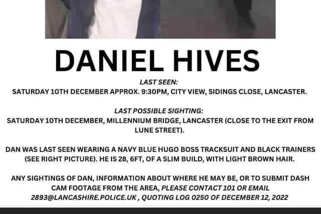 Daniel's friends have made this poster to help find him.