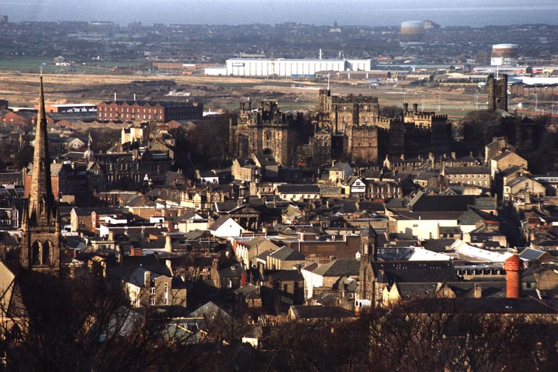 A great aerial view of Lancaster.
