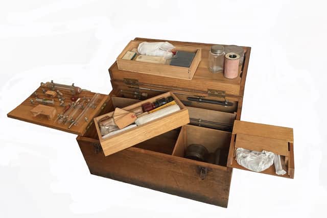 The 1950s “murder box” is a forensics case which would have been used by Crime Scene Investigators attending some of the most serious crimes including murders. It will be added to the forensics display and available for public viewing from mid-July.