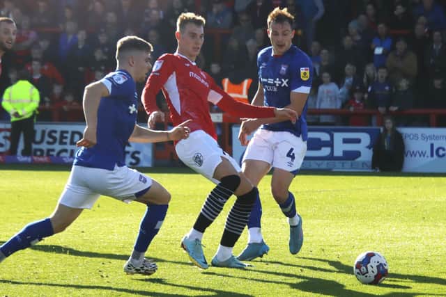 Morecambe head to Burton Albion after losing against Ipswich Town last weekend Picture: Ian Lyon
