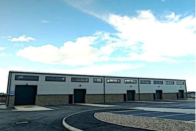 Recently constructed buildings on the site off Mellishaw Lane in Morecambe.