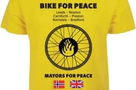 The Bike for Peace team is heading for Carnforth.