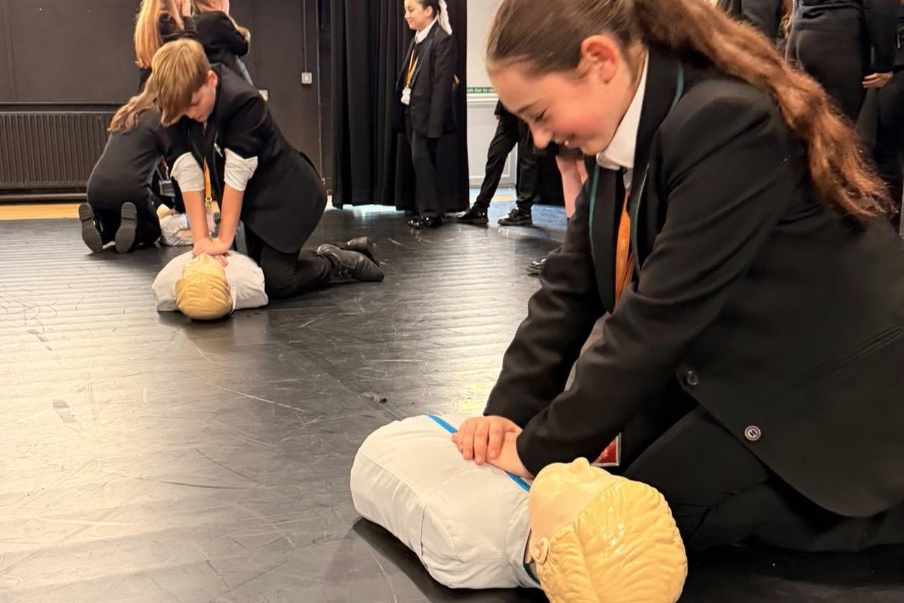 Lifesaving lessons held at Heysham secondary school