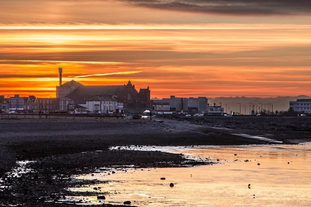 A beautiful Morecambe sunset from 2015.
