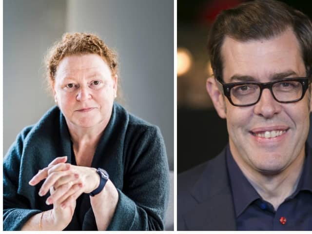 Dame Sue Black and Richard Osman. Pictures: Jill Jennings and Getty.