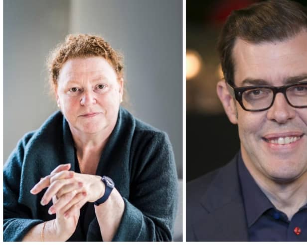 Dame Sue Black and Richard Osman. Pictures: Jill Jennings and Getty.