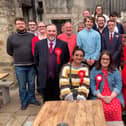 Some of the victorious Labour councillors, with outgoing former group leader Erica Lewis front right.