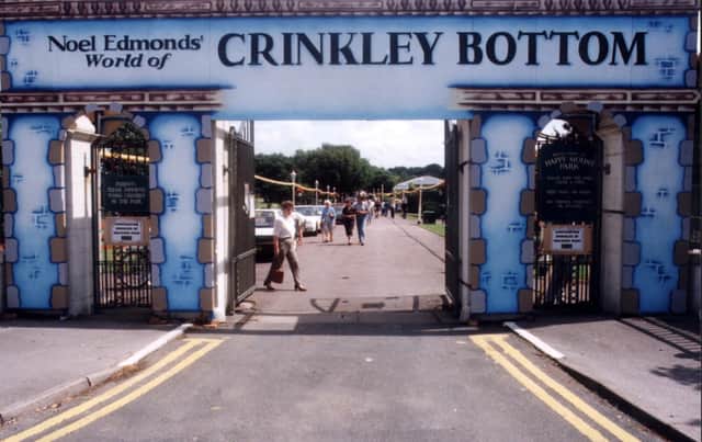 The entrance to Crinkley Bottom in Happy Mount Park, Morecambe.