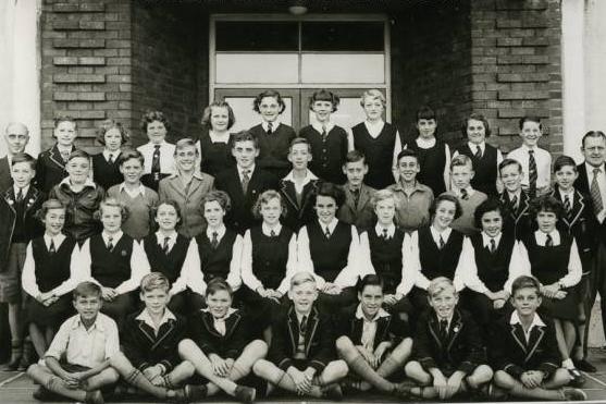 Form 2B at Balmoral Road School in 1956.