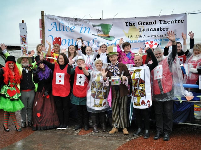 The Grand Theatre, Lancaster, at Morecambe Carnival Parade in 2016.