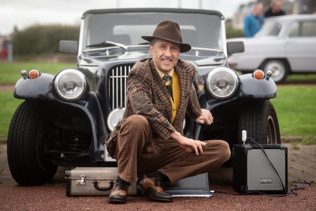 The start of the Distinguished Gentleman's Drive at Morecambe Promenade Gardens. Pictured is Anthony Padgett.