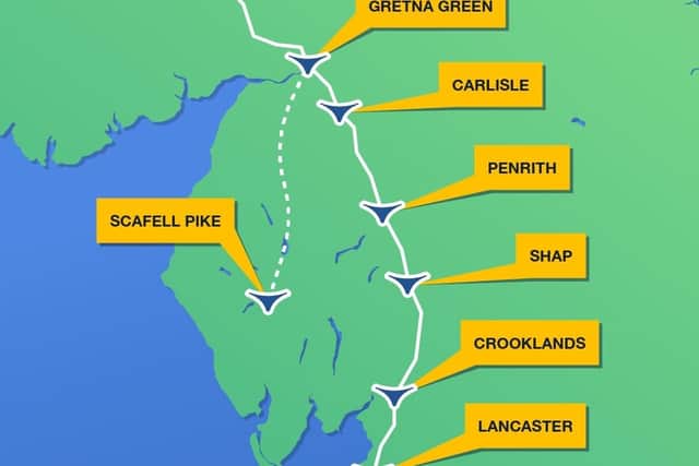 This week's route takes in Carnforth and Lancaster.