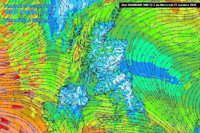 Lancashire as Storm Austen gets set to hit. A yellow wind warning will be in place from 10am on Friday and is expected to last until 9pm.
