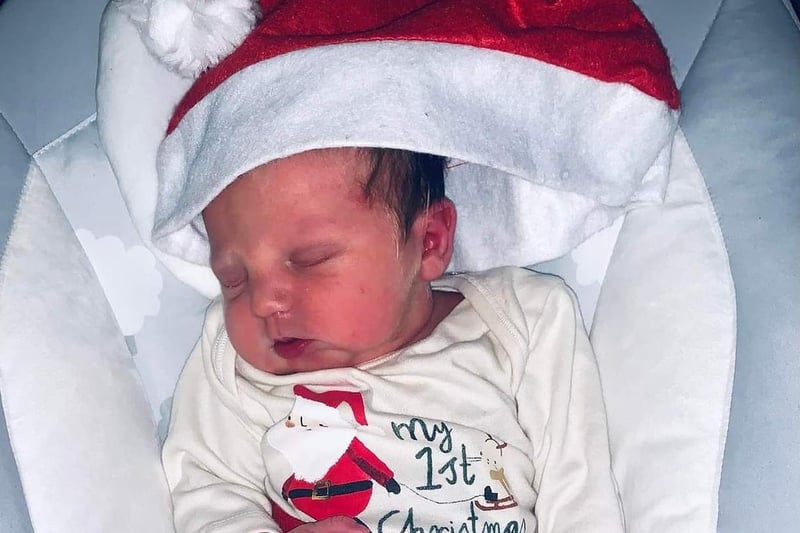 Denise Etherington posted this picture of her second grandson who was born on December 21.