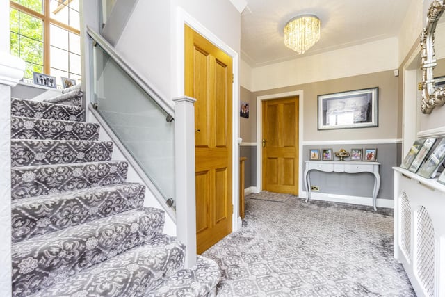 The hallway and stairs at the property on Draycombe Drive. Picture by Farrell Heyworth.