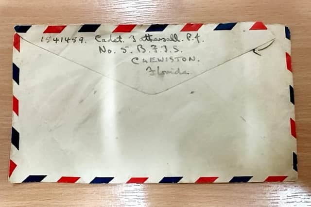 An envelope that was sent from America has arrived in the UK without the letter inside of it - 80 years after it was posted.  © Kevin Beattie / SWNS