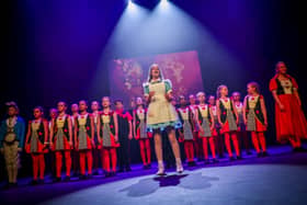 Stagecoach Lancaster Students on stage at the Grand Theare Blackpool.