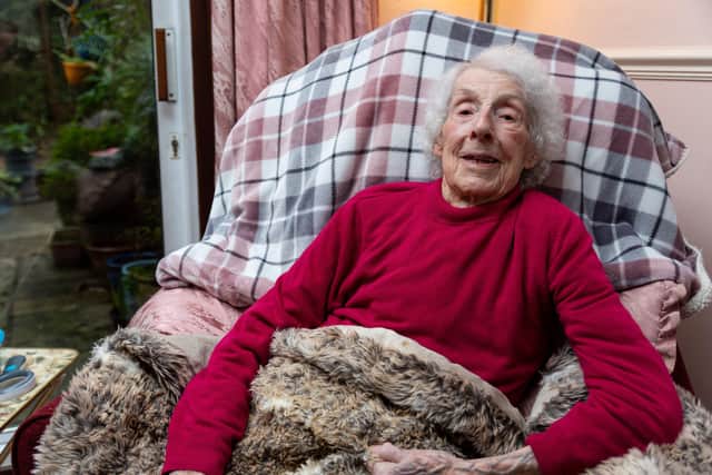 100-year-old Peggy Round from Lancaster. Photo: Kelvin Stuttard