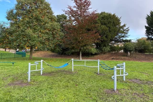 The new seating area for teens in Lancaster's Ryelands Park.