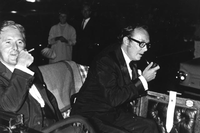 Rare pictures show comedy legend Eric Morecambe visiting Lancaster and ...