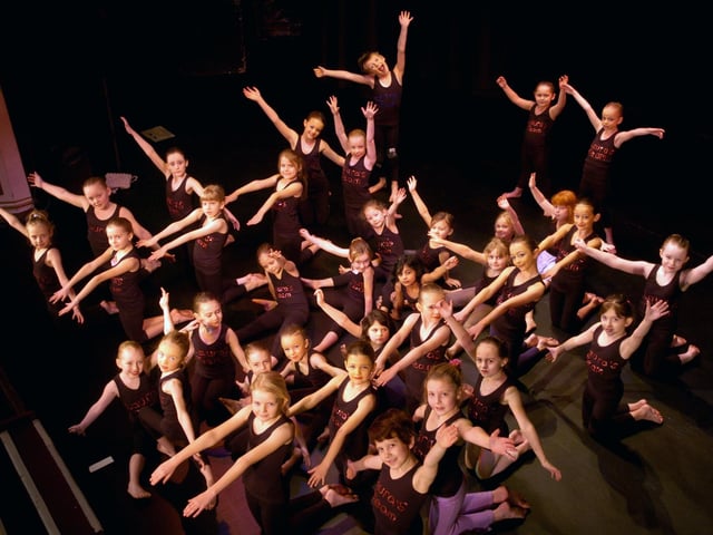 The Joan Ward School of Dance rehearsing at the Grand Theatre.