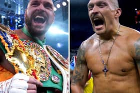 Tyson Fury (left) and Oleksandr Usyk are set for a mega-money heavyweight unification showdown