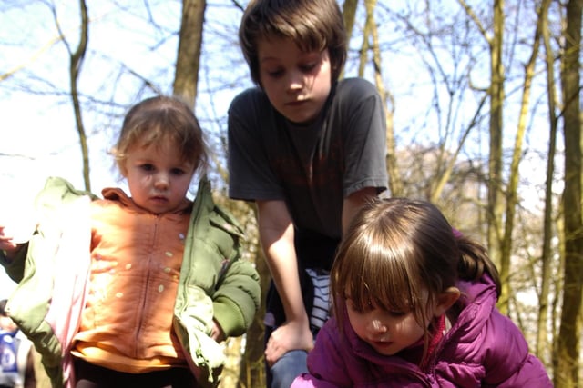 Easter Hunt at Lytham Hall in 2010.  Pictured (left to right):  Lucie Jackson, Lucas Broughton and Zoe Broughton