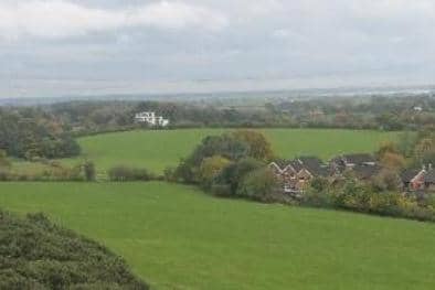 The view across part of the proposed Bailrigg Garden Village site.
